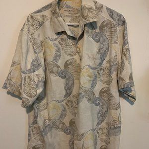 Tommy Bahama Hawaiian Shirt Original fit seashell